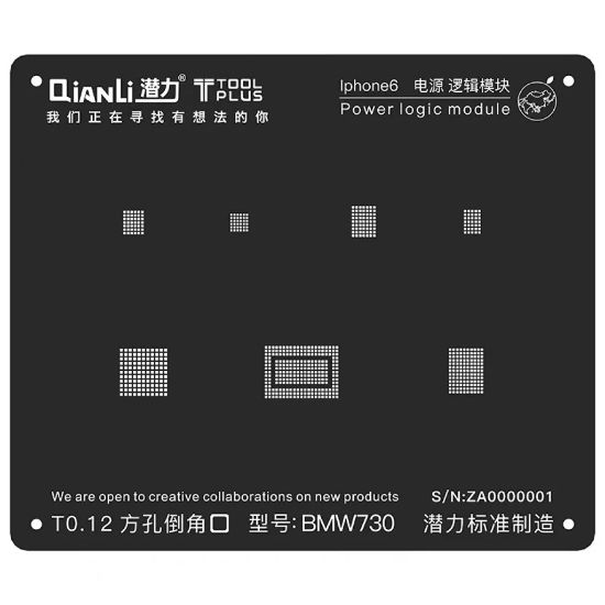 Bild von QianLi 3D iBlack iPhone 6 Power Logic Module BGA Reballing Stencil