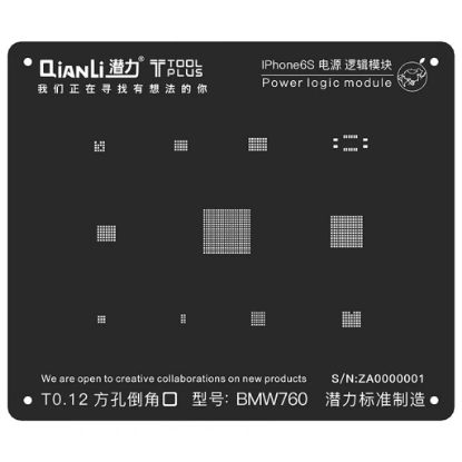 Bild von QianLi 3D iBlack iPhone 6s Power Logic Module BGA Reballing Stencil