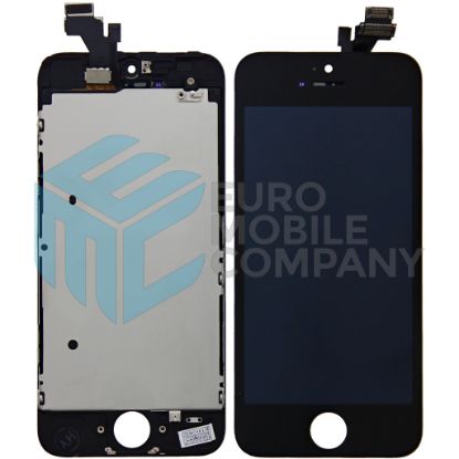 Bild von iPhone 5 Display + Digitizer, +Metal Plate A+ High Quality - Black