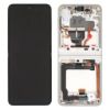 Bild von Samsung Galaxy Z Flip 3 (SM-F711B) Display Complete + Frame (No Camera) GH82-27243B / GH82-26273B - Cream