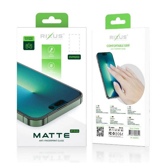 Bild von Rixus Matte Anti-Fingerprint Glass For iPhone 13 Pro Max/ 14 Plus