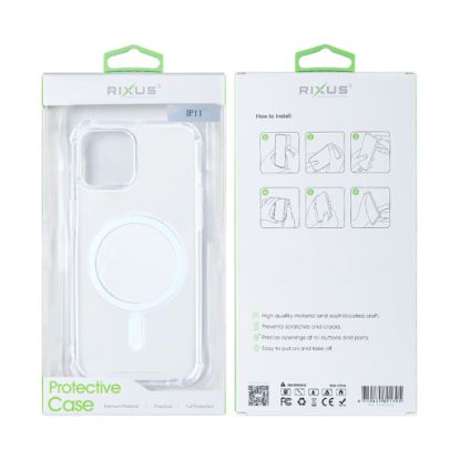 Bild von Rixus For iPhone 11 Anti-Burst Case With Magsafe Transparent