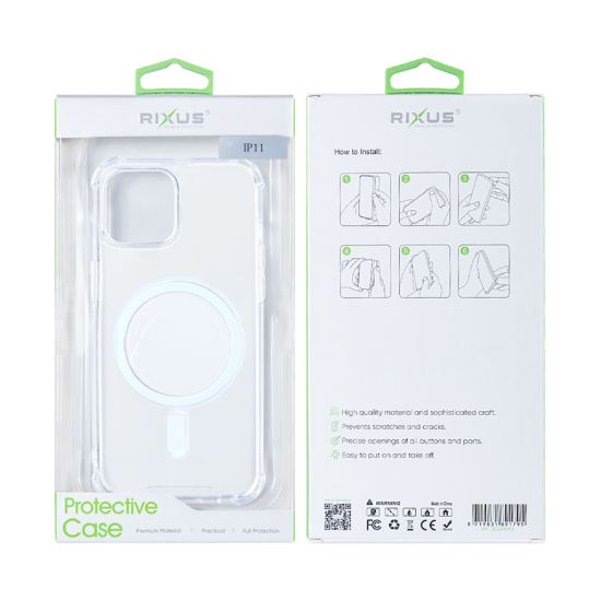 Bild von Rixus For iPhone 11 Anti-Burst Case With Magsafe Transparent