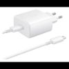 Bild von Samsung Super fast travel charger 45W + Type C To C Cable (GP-PTU020SOFWQ + GP-TOU021RFCWW) Bulk - White