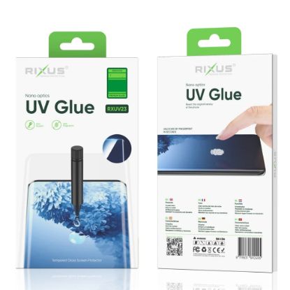 Bild von Rixus UV Glue Tempered Glass For Samsung Galaxy S8 Plus G955F, S9 Plus G965F