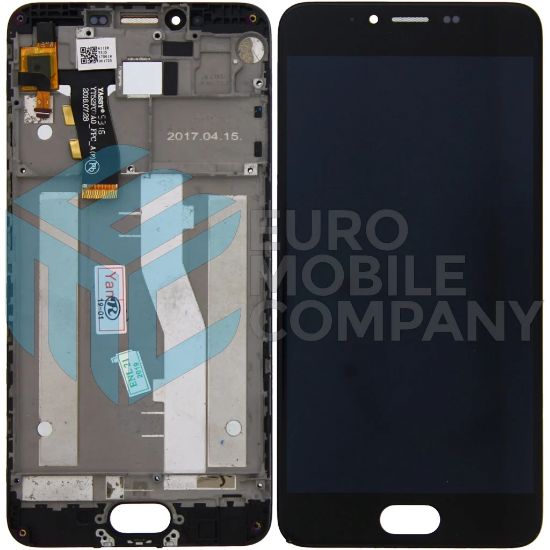 Bild von Meizu M5 Display + Digitizer + Frame - Black