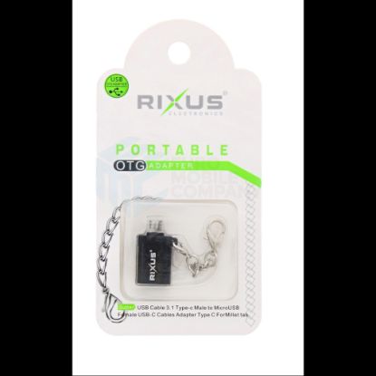 Bild von Rixus OTG Portable Adapter Type C To Micro USB