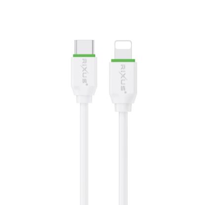 Bild von Rixus RX2017L Data Sync And Fast Charge Cable Type-C To Lightning 300cm