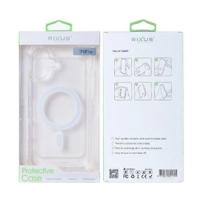 Bild von Rixus Anti-Burst Case With MagSafe  For iPhone 16 Plus Transparent