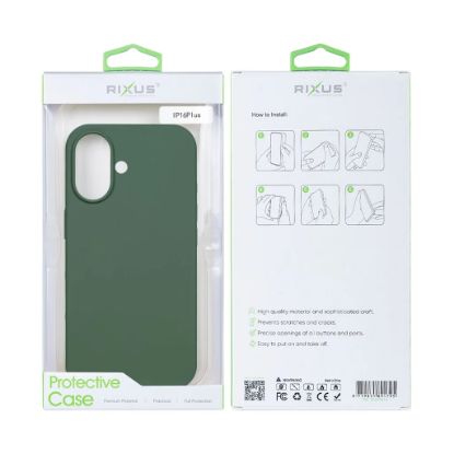 Bild von Rixus For iPhone 16 Plus Soft TPU Phone Case With MagSafe Dark Green