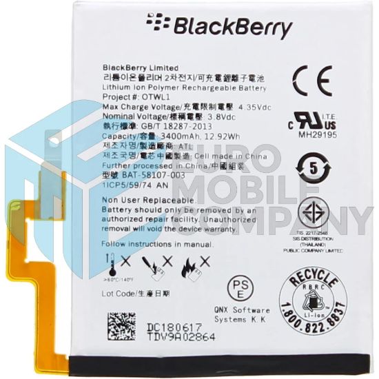 Bild von Blackberry Q30 Passport Battery BAT-58107-003 3400mAh