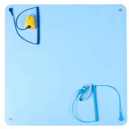 Bild von Premium ESD rubber table mat Starter Set 600mm x 610mm Blue