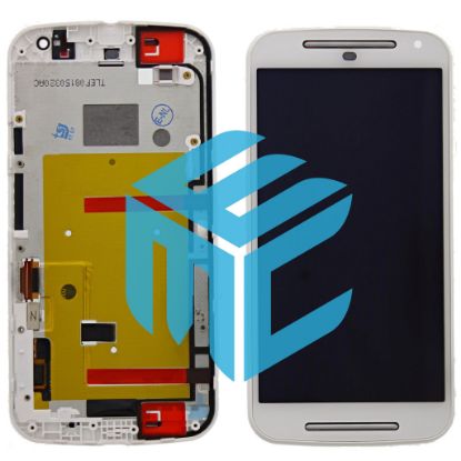 Bild von Motorola Moto G2 Display+Digitizer +  Frame -  White