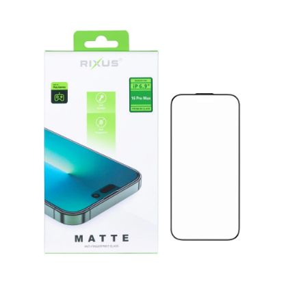 Bild von Rixus Matte Anti-Fingerprint Glass For iPhone 16 Pro Max