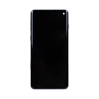 Bild von Samsung Galaxy S10 G973F Display And Digitizer With Frame Prism Black Refurbished