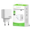 Bild von Rixus RXHC45 45W GaN Double USB-C Power Adapter White