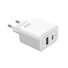 Bild von Rixus RXHC20 20W USB-C, USB-A Power Adapter White