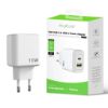 Bild von Rixus RXHC15 15W USB-C, USB-A Power Adapter White