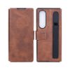 Bild von Rixus Wallet Case For Samsung Galaxy Z Fold 4 With Pen Holder Brown