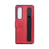 Bild von Rixus Wallet Case For Samsung Galaxy Z Fold 4 With Pen Holder Red