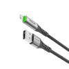 Bild von Rixus RXUC22AL Auto Disconnect USB-A To Lightning Cable Black