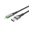 Bild von Rixus RXUC22AL Auto Disconnect USB-A To Lightning Cable Black