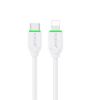 Bild von Rixus RXUC18L Fast Charging USB-C To Lightning Cable White