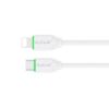 Bild von Rixus RXUC18L Fast Charging USB-C To Lightning Cable White