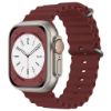 Bild von Ocean Breathable Soft Silicone Strap For Apple Watch Series 42/44/45/49mm (Size M/L) - Wine Red