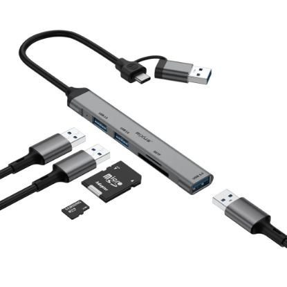 Bild von Rixus RXHU05 USB Type C 2-1 Hub Multi-Port Adapter