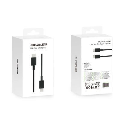 Bild von Fast Charging Cable US5001M USB-C To USB-C 100CM Black