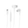 Bild von Rixus RXHD56CW USB C Wired Earbud Type Headphone With Microphone White