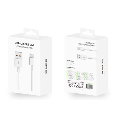 Bild von For iPhone Cable US2002M USB To Lightning 200CM White