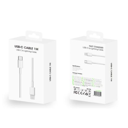 Bild von For iPhone Fast Charging Cable US6001M USB-C To Lightning 100CM White