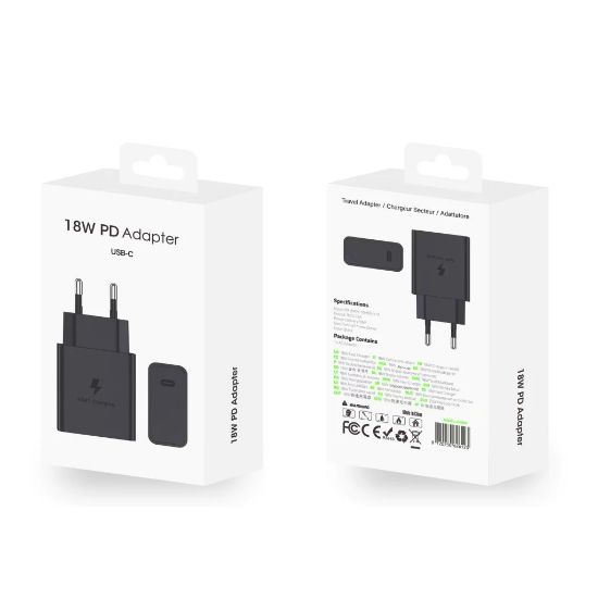 Bild von Fast Charging Travel Adapter USB-C CH18W 18W Black