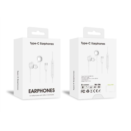 Bild von Pop-Up In-Ear Type-C Wired Earphone ER02 White