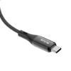 Bild von Rixus RXUC28L Braided USB-C To Lightning Cable With LED Display 100CM Black