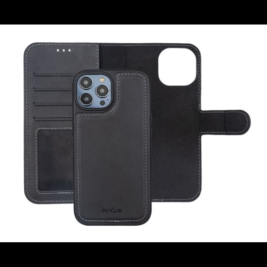 Bild von Rixus Duo Magnetic Detachable Wallet For iPhone 13 Black