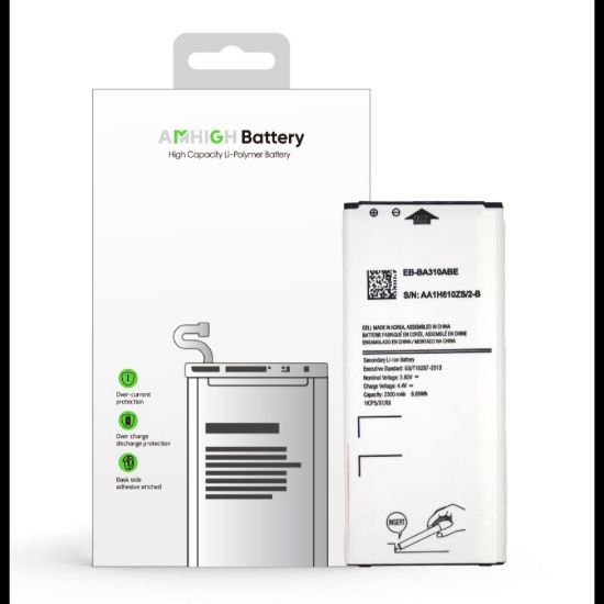 Bild von Samsung Galaxy A3 2016 (SM-A310F) Battery EB-BA310ABE - 2300mAh (AMHigh Premium)