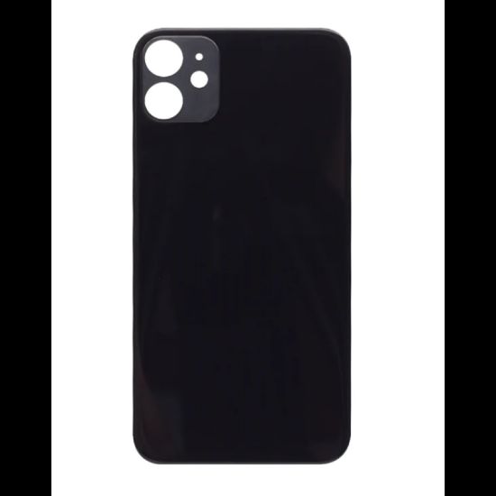 Bild von For iPhone 11 Extra Glass Black (Enlarged Camera Frame) (excl. Logo)