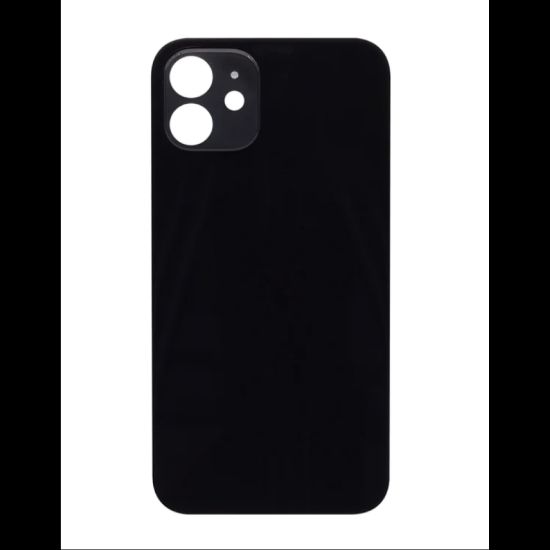 Bild von For iPhone 12 Extra Glass Black (Enlarged Camera Frame) (excl. Logo)