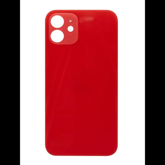 Bild von For iPhone 12 Extra Glass Red (Enlarged Camera Frame) (excl. Logo)