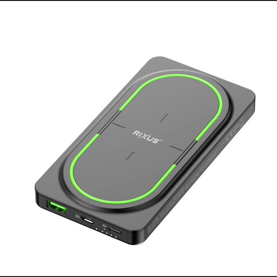 Bild von Rixus Wireless PD Powerbank 10000mAh RXPB80 - Black