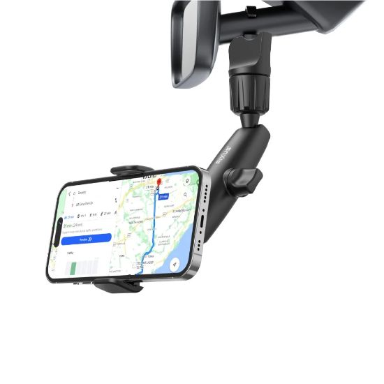 Bild von Rixus 360° Rear View Mirror Phone Holder Mount RXHW65 - Black