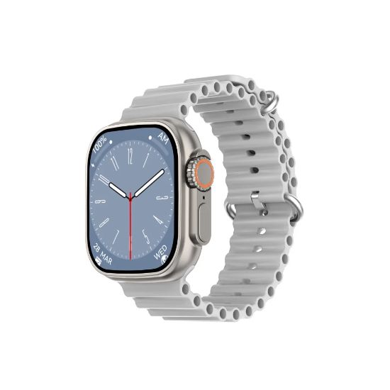 Bild von DTNO 1 DT8 Ultra Plus Smart Watch With Gray Strap Silver