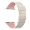 Bild von Rixus For Apple Watch 42mm, 44mm, 45mm, 49mm Silicone Band With Magnetic White + Pink