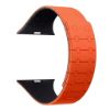 Bild von Rixus For Apple Watch 42mm, 44mm, 45mm, 49mm Silicone Band With Magnetic Orange + Midnight