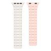 Bild von Rixus Silicone Band With Magnetic For Apple Watch 38mm, 40mm, 41mm White + Pink