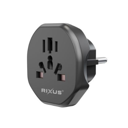 Bild von Rixus EU Travel Power Adapter RXHC27B - Black