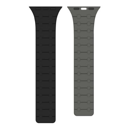 Bild von Rixus Silicone Band With Magnetic For Apple Watch 38mm, 40mm, 41mm Black + Grey